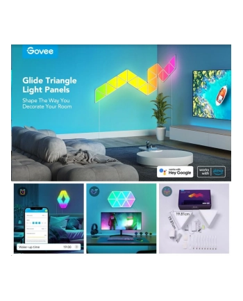 Govee H6067 Glide Tri-angle; Panele LED; RGBIC