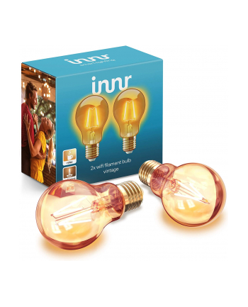Innr WiFi Filament Vintage E27, LED Bulb (2-Pack, Replaces 30 Watt)