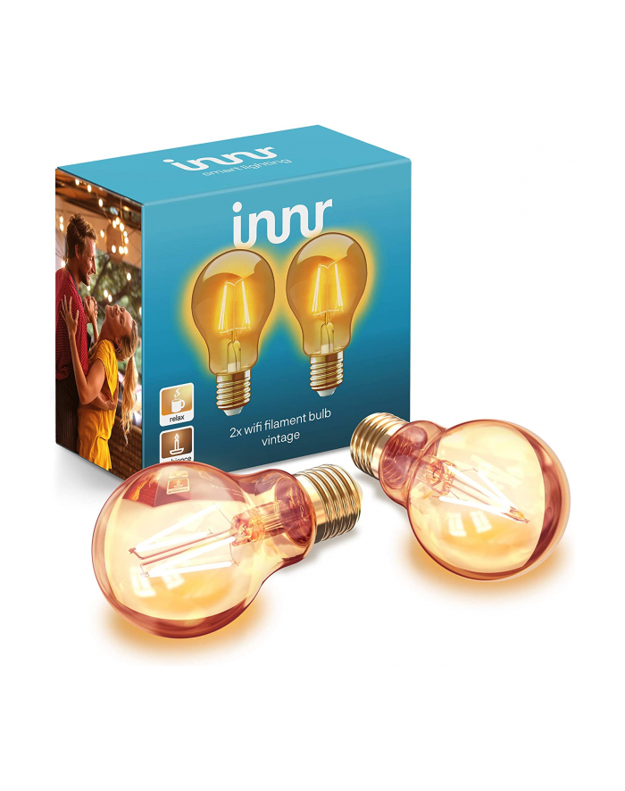 Innr WiFi Filament Vintage E27, LED Bulb (2-Pack, Replaces 30 Watt) główny