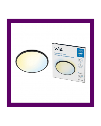 WiZ Superslim ceiling light 22W, LED light (Kolor: CZARNY)