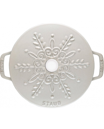 zwilling Garnek żeliwny okrągły snowflake STAUB  40506-548-0 - biały 36 ltr