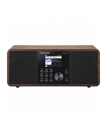 Telestar Dira S24 CD, clock radio (wood/Kolor: CZARNY, USB, Bluetooth, DAB+)
