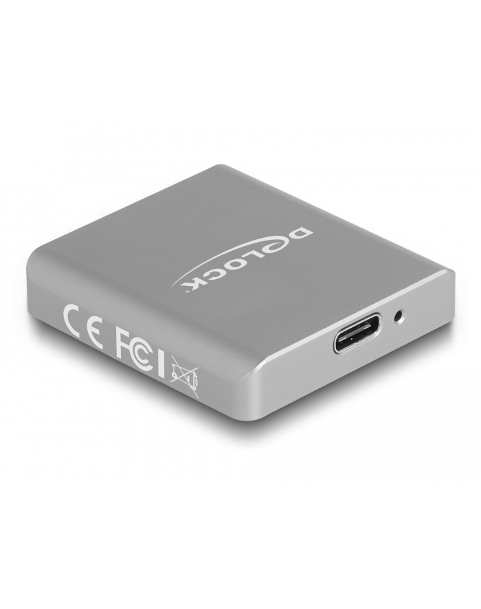DeLOCK USB Type-C Card Reader for SD Express (SD 7.1) memory cards, card reader (aluminium) główny