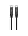 Goobay USB-C cable USB 4.0 generation 3x2 (Kolor: CZARNY, 0.8 meters) - nr 1