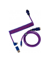 Keychron Premium Coiled Aviator Cable (purple, 1.08 m, angled plug) - nr 1