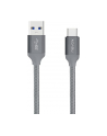 Nevox Cable USB Type C > USB 3.0 (silver, 1 meter, braided nylon sleeve) - nr 1
