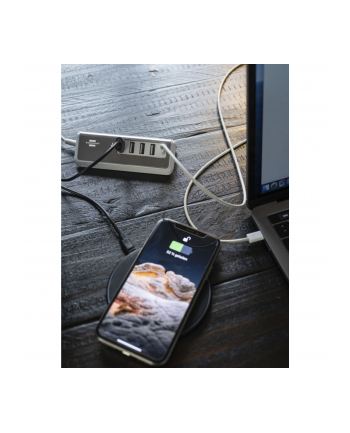 Brennenstuhl Estilo USB multi-charger (Kolor: BIAŁY/stainless steel, 5x USB, PD 20 Watt)