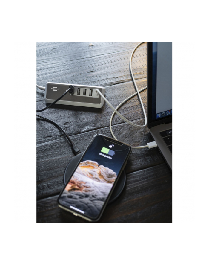 Brennenstuhl Estilo USB multi-charger (Kolor: BIAŁY/stainless steel, 5x USB, PD 20 Watt) główny