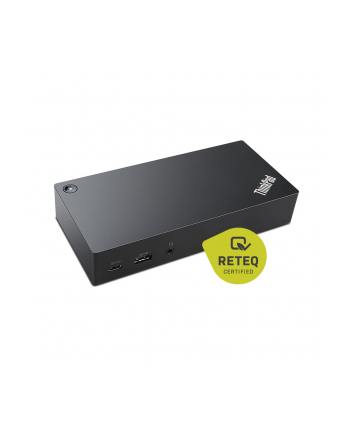 Lenovo ThinkPad USB-C Dock, docking station (Kolor: CZARNY, display port, USB, LAN, VGA)
