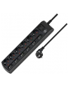 Brennenstuhl Individually switchable socket strip 6-way (Kolor: CZARNY) - nr 33