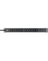 Brennenstuhl Alu-Line 19  12-way, power strip (Kolor: CZARNY/silver, 1U, IEC connector) - nr 13