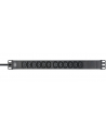 Brennenstuhl Alu-Line 19  12-way, power strip (Kolor: CZARNY/silver, 1U, IEC connector) - nr 3