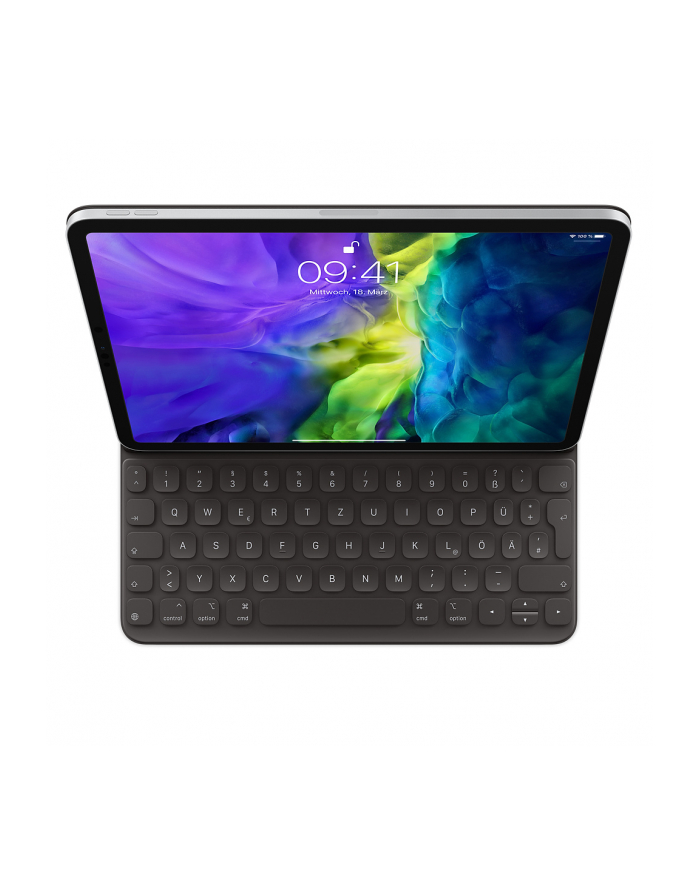D-E layout - Apple Smart Keyboard Folio for iPad Air (4th generation) and 11 iPad Pro (2nd generation), keyboard (Kolor: CZARNY, rubber dome) główny