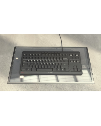 D-E layout - CHERRY STREAM KEYBOARD TKL, keyboard (Kolor: BIAŁY/grey, SX scissor technology)