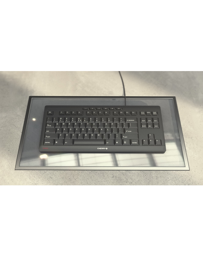 D-E layout - CHERRY STREAM KEYBOARD TKL, keyboard (Kolor: BIAŁY/grey, SX scissor technology) główny