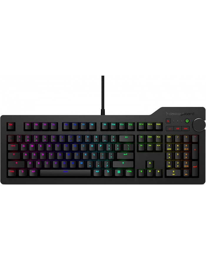 D-E layout - Das Keyboard 4Q , keyboard (Kolor: CZARNY, Cherry MX Brown) główny