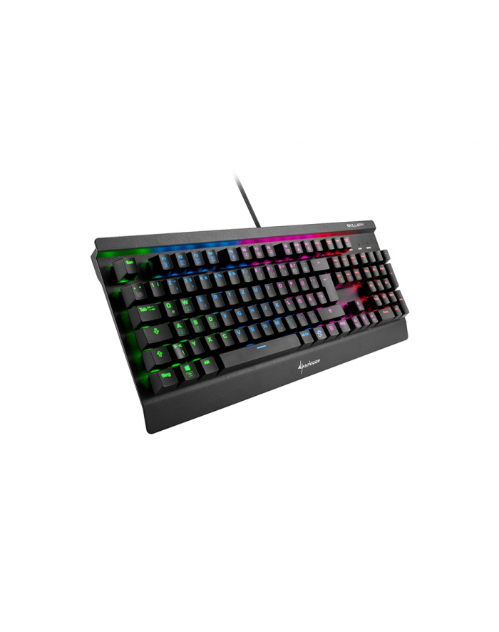 D-E layout - Sharkoon SKILLER SGK3, gaming keyboard (Kolor: CZARNY, Kailh Blue) główny