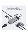 GREEN CELL HUB USB-C ADAPTER GC CONNECT 7W1 (3XUSB 31  HDMI 4K 60HZ  USB-C PD 85W  MICROSD/SD) - nr 11