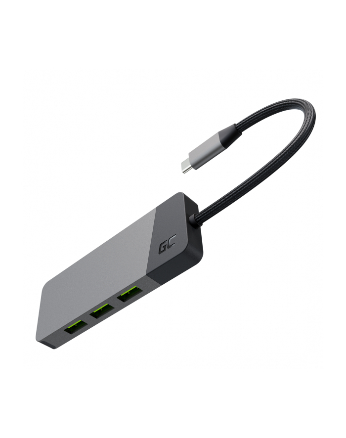 GREEN CELL HUB USB-C ADAPTER GC CONNECT 7W1 (3XUSB 31  HDMI 4K 60HZ  USB-C PD 85W  MICROSD/SD) główny