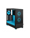 Fractal Design Pop Air RGB cyan Core TG Clear Tint, Tower Case (Kolor: CZARNY/light blue) - nr 71