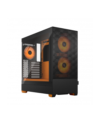 Fractal Design Pop Air RGB orange Core TG Clear Tint, Tower Case (Kolor: CZARNY/orange)