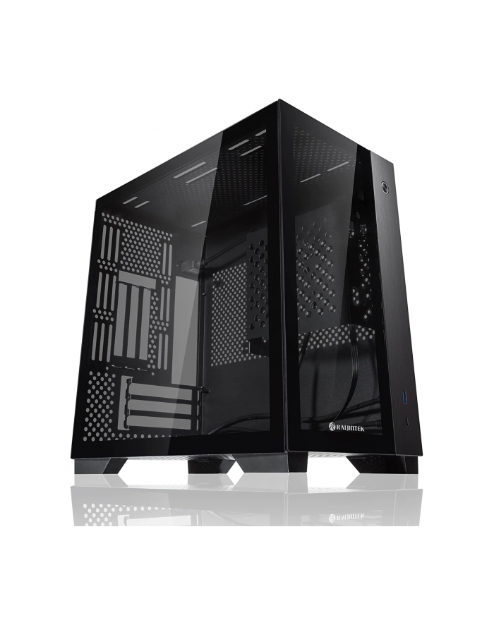 RAIJINTEK PAEAN MINI, tower case (Kolor: CZARNY, tempered glass) główny