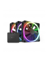 NZXT F120 RGB triple pack 120x120x26, case fan (Kolor: CZARNY, 3-pack incl. RGB ' fan controller) - nr 3