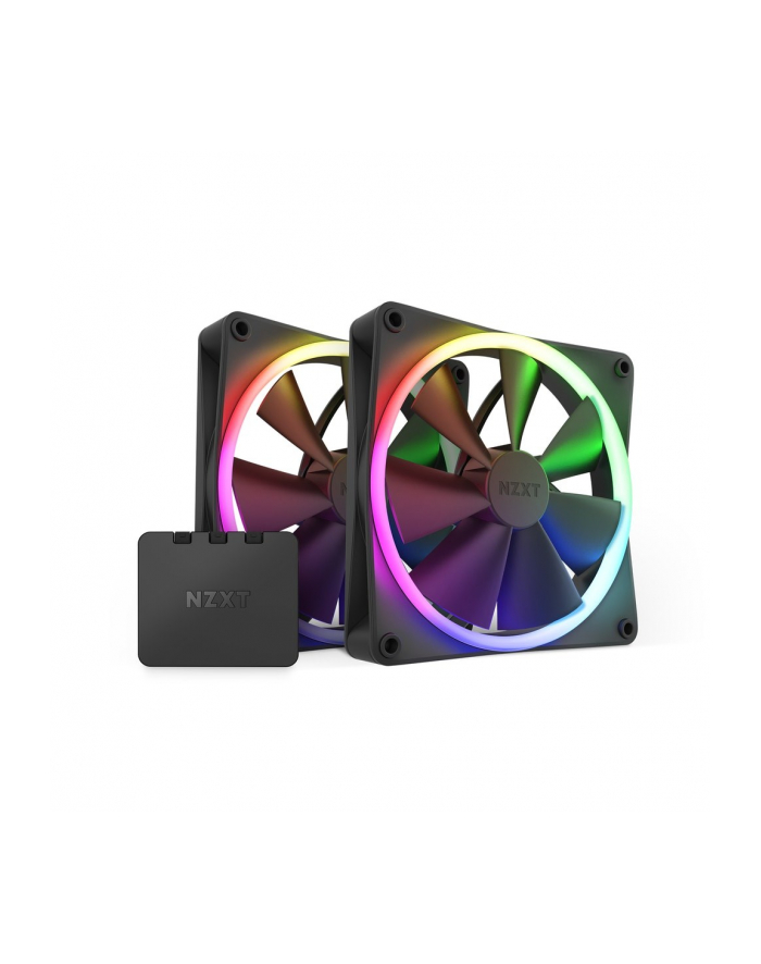 NZXT F140 RGB Twin Pack 140x140x26, case fan (Kolor: CZARNY, pack of 2 incl. RGB ' fan controller) główny