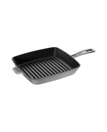 zwilling Kwadratowa patelnia żeliwna grillowa STAUB 40501-108-0 - grafitowa 26 cm