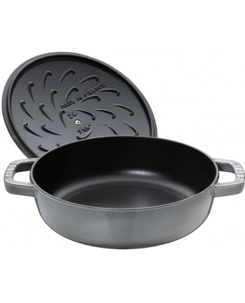 zwilling Głęboka patelnia do duszenia z pokrywką STAUB 40511-470-0 - grafitowa 28 cm