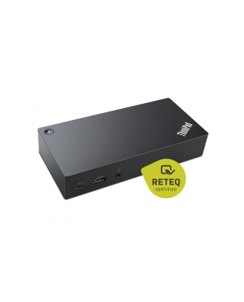 Lenovo ThinkPad USB-C Dock, docking station (Kolor: CZARNY, display port, USB, LAN, VGA)