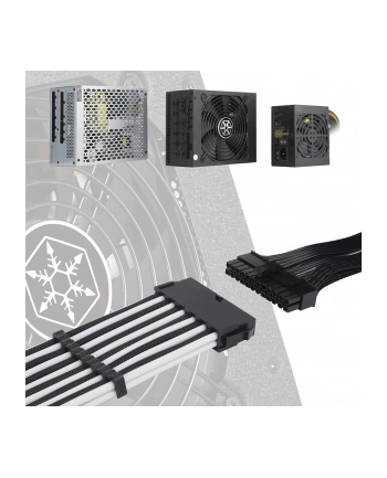 silverstone technology SilverStone ATX extension cable SST-PP07E-MBBW (Kolor: CZARNY/Kolor: BIAŁY, 30cm)