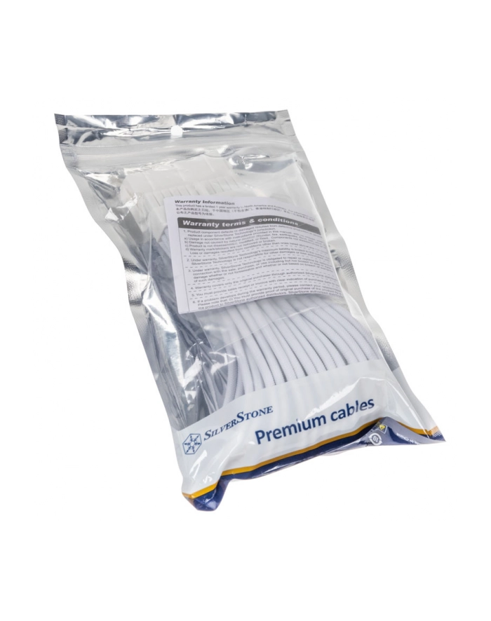 silverstone technology SilverStone power supply extension cable SST-PP07E-MBW-V2, 24pin ATX (Kolor: BIAŁY, 30cm) główny