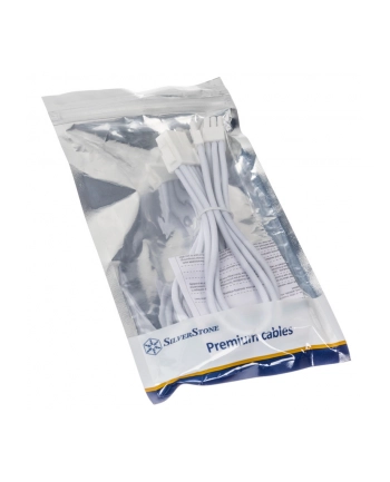 silverstone technology SilverStone power supply extension cable SST-PP07E-PCI8W-V2, PCIe 8pin (6+2) (Kolor: BIAŁY, 30cm)