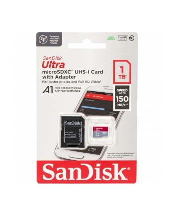 SanDisk Ultra 1 TB microSDXC, memory card (UHS-I U1, Class 10, A1)