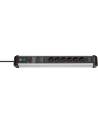 Brennenstuhl Premium-protection -Line power strip 6-way (Kolor: CZARNY/silver, 60,000 A surge protection , 3 meters, with USB Power Delivery) - nr 6