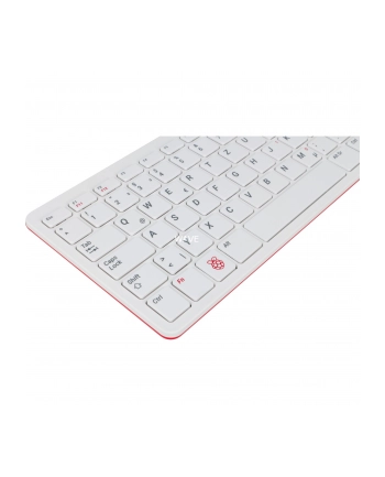 D-E layout - Raspberry Pi Foundation official Raspberry Pi keyboard (Kolor: BIAŁY/red, incl. 3-port USB hub)