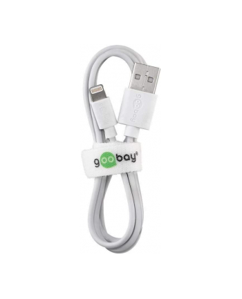 goobay Lightning - USB charging and synchronization cable (Kolor: BIAŁY, 50cm)