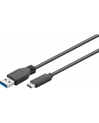 goobay USB-A 3.0 plug > USB-C plug reversible, cable (Kolor: CZARNY, 3 meters)