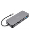 Digitus 11 port USB-C docking station with SSD enclosure (USB, VGA, HDMI, RJ45, M.2 SSD) - nr 12