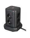 Brennenstuhl socket tower 8-way in 45 arrangement, socket strip (Kolor: CZARNY, 4x USB) - nr 7