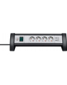 Brennenstuhl Premium-Office-Line, 4-way socket, USB, socket strip (Kolor: CZARNY/grey, with 2 USB charging sockets 3,100mA) - nr 1