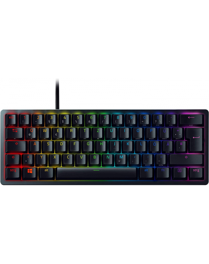 D-E layout - Razer Huntsman Mini, gaming keyboard (Kolor: CZARNY, Razer Linear Optical (Red)) główny