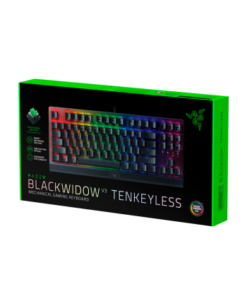 D-E layout - Razer Blackwidow V3 Tenkeyless Gaming Keyboard (Black, Razer Green) nr 2