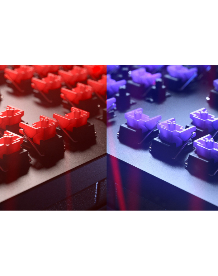 D-E layout - Razer Huntsman V2, gaming keyboard (Kolor: CZARNY, Razer Clicky Optical (Purple)) główny