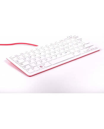 D-E layout - Raspberry Pi Foundation official Raspberry Pi keyboard (Kolor: BIAŁY/red, incl. 3-port USB hub)