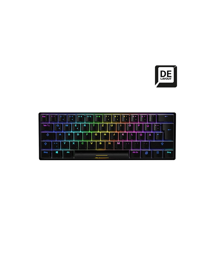 D-E layout - Sharkoon SKILLER SGK50 S4, gaming keyboard (Kolor: CZARNY, Kailh Brown) główny