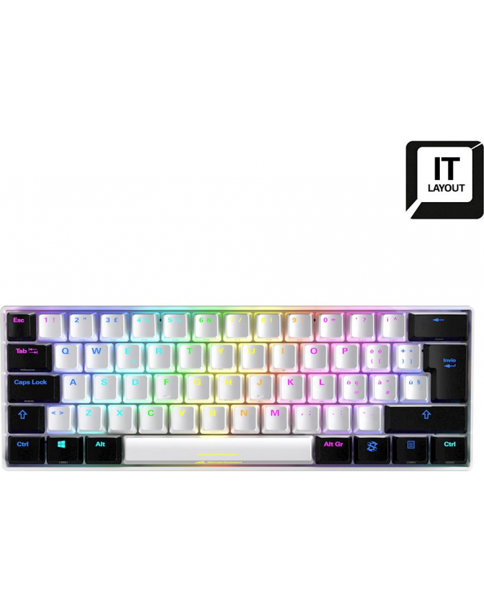 IT layout - Sharkoon SKILLER SGK50 S4, gaming keyboard (Kolor: BIAŁY/Kolor: CZARNY, Kailh Brown) główny
