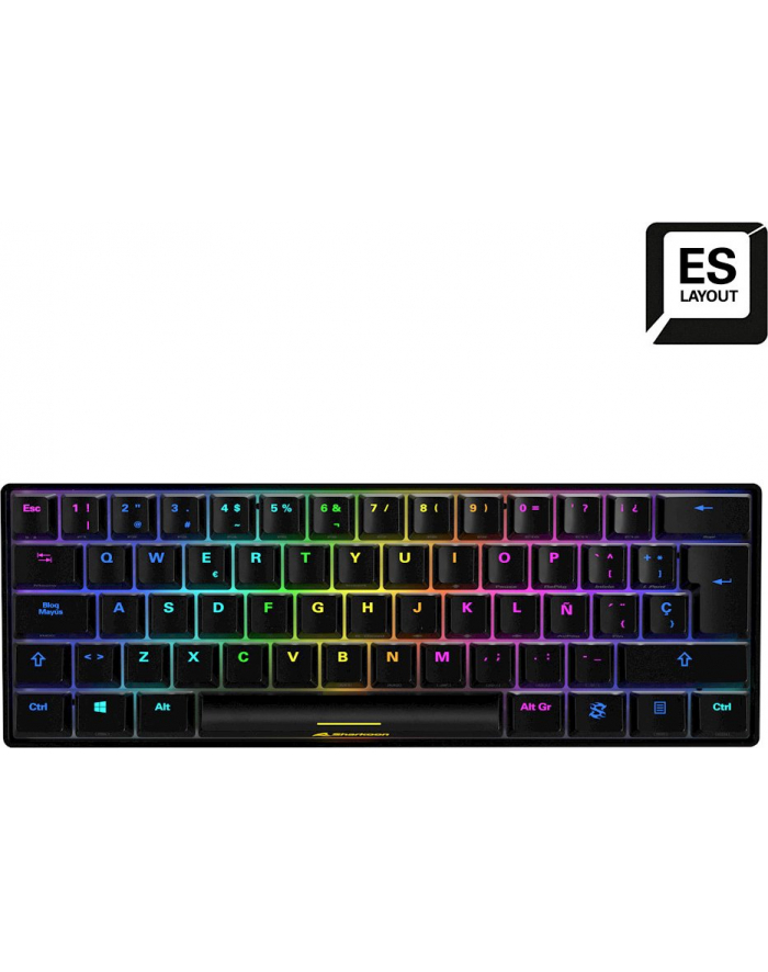 ES layout - Sharkoon SKILLER SGK50 S4, gaming keyboard (Kolor: CZARNY, Kailh Red) główny