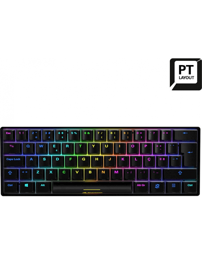 PT layout - Sharkoon SKILLER SGK50 S4, gaming keyboard (Kolor: CZARNY, Kailh Red) główny